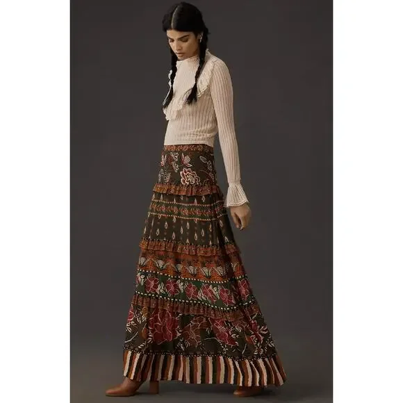 Farm Rio Ainika Floral Garden Maxi Skirt - Picture 7 of 10